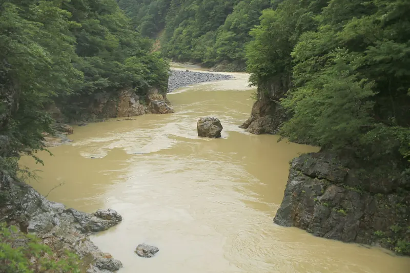 Ryuokyo gorge on the Kinugawa River