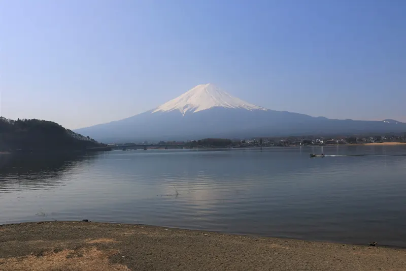 Mt Fuji seen across Lake Kawaguchi