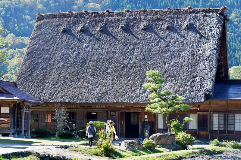 A thatched farmhouse in Shirakawa-go, Gifu